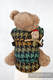 Doll Carrier made of woven fabric, 100% cotton  - PEPITKA GREEN & YELLOW #babywearing