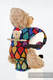 Nosidełko dla lalek z tkaniny chustowej - RADOSNY CZAS (drugi gatunek) #babywearing