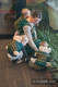 Doll Carrier made of woven fabric, 100% cotton  - PEPITKA GREEN & YELLOW #babywearing