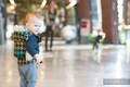 Doll Carrier made of woven fabric, 100% cotton  - PEPITKA GREEN & YELLOW #babywearing