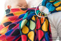 Żakardowa chusta kółkowa do noszenia dzieci, bawełna - RADOSNY CZAS - long 2.1m #babywearing