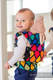 Nosidełko dla lalek z tkaniny chustowej - RADOSNY CZAS (drugi gatunek) #babywearing