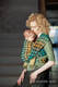 Żakardowa chusta do noszenia dzieci, bawełna - PEPITKA ZIELONA Z ŻÓŁTYM - rozmiar XL #babywearing