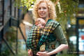 Baby Wrap, Jacquard Weave (100% cotton) - PEPITKA GREEN & YELLOW- size XS #babywearing