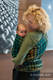 Żakardowa chusta do noszenia dzieci, bawełna - PEPITKA ZIELONA Z ŻÓŁTYM - rozmiar XL #babywearing
