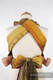 Mei Tai carrier Mini with hood/ jacquard twill / 100% cotton /  NOBLE INDIAN PEACOCK #babywearing