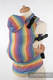 Mochila ergonómica, talla bebé, sarga cruzada 60% algodón, 40% viscosa de bambú - RAINBOW LIGHT - Segunda generación #babywearing