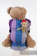 Doll Carrier made of woven fabric, 100% cotton - NORWEGIAN DIAMOND #babywearing