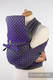 MEI-TAI carrier Mini, jacquard weave - 100% cotton - with hood, ICICLES PURPLE & GREEN #babywearing