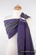 Żakardowa chusta kółkowa do noszenia dzieci, bawełna - SOPLE LODU PURPUROWY z ZIELONYM - long 2.1m #babywearing