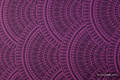 PEACOCK'S TAIL PURPLE & BLACK, jacquard weave fabric, 100% cotton, width 140 cm, weight 280 g/m² #babywearing