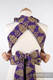 MEI-TAI carrier Mini, jacquard weave - 100% cotton - with hood, NORTHERN LEAVES PURPLE & YELLOW (grade B) #babywearing