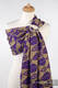 Ringsling, Jacquard Weave (100% cotton) - NORTHERN LEAVES PURPLE & YELLOW - with gathered shoulder - long 2.1m #babywearing