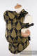 Ergonomic Carrier, Baby Size, jacquard weave 100% cotton - NORTHERN LEAVES BLACK & YELLOW, Second Generation #babywearing