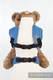 Nosidełko dla lalek z tkaniny chustowej - NIEBIAŃSKA KORONKA, #babywearing