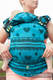 Ergonomic Carrier, Baby Size, jacquard weave 100% cotton - Divine Lace, Reverse - Second Generation. #babywearing