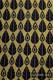 NORTHERN LEAVES BLACK & YELLOW, jacquard weave fabric, 100% cotton, width 140 cm, weight 270 g/m² #babywearing