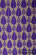 NORTHERN LEAVES PURPLE & YELLOW, jacquard weave fabric, 100% cotton, width 140 cm, weight 270 g/m² #babywearing