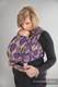 Baby Wrap, Jacquard Weave (100% cotton) - NORTHERN LEAVES PURPLE & YELLOW - size M #babywearing
