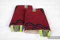 Drool Pads & Reach Straps Set, (60% cotton, 40% polyester) - MICO RED & BLACK (grade B) #babywearing