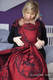 Baby Wrap, Jacquard Weave (100% cotton) - MICO RED & BLACK - size XL #babywearing