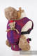 Doll Carrier made of woven fabric, 100% cotton  - MICO RED & PURPLE #babywearing