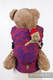 Doll Carrier made of woven fabric, 100% cotton  - MICO RED & PURPLE #babywearing