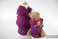 Doll Carrier made of woven fabric, 100% cotton  - MICO RED & PURPLE #babywearing