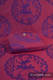 MICO CZERWONY Z FIOLETEM, tkanina żakardowa, 100% bawełna, szerokość 140 cm, gramatura 260 g/m² #babywearing