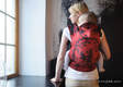 Ergonomic Carrier, Baby Size, jacquard weave 100% cotton - MICO RED & BLACK, Second Generation #babywearing
