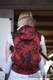 Ergonomic Carrier, Baby Size, jacquard weave 100% cotton - MICO RED & BLACK, Second Generation #babywearing