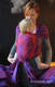 Baby Wrap, Jacquard Weave (100% cotton) - MICO RED & PURPLE- size L (grade B) #babywearing