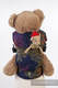 Nosidełko dla lalek z tkaniny chustowej - KOLORY MAGII #babywearing
