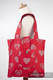 Shoulder bag made of wrap fabric (100% cotton) - SWEETHEART RED & GRAY - standard size 37cmx37cm #babywearing