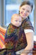 Baby Wrap, Jacquard Weave (100% cotton) - COLORS OF MAGIC - size L #babywearing