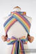 Mei Tai carrier Mini / broken twill / bamboo and cotton / with hood/Sunrise Rainbow #babywearing