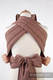 Nosidełko dla dzieci MEI-TAI TODDLER, bawełna, splot diamentowy, z kapturkiem, Brązowy Diament #babywearing