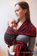 Baby Wrap, Jacquard Weave (100% cotton) - MICO RED & BLACK - size L #babywearing