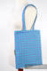 Einkaufstasche, hergestellt aus gewebtem Stoff (100% Baumwolle) - ZIGZAG TÜRKIS & ROSA #babywearing