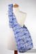 Hobo Tasche, hergestellt vom gewebten Stoff (100% Baumwolle) - BLUE TWOROOS (grad B) #babywearing