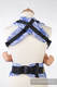 Ergonomic Carrier, Baby Size, jacquard weave 100% cotton - BLUE TWOROOS, Second Generation #babywearing