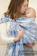 Żakardowa chusta kółkowa do noszenia dzieci, bawełna - NIEBIESKI KANGUR - long 2.1m (drugi gatunek) #babywearing