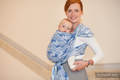 Baby Wrap, Jacquard Weave (100% cotton) - BLUE TWOROOS - size M #babywearing