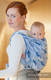Baby Wrap, Jacquard Weave (100% cotton) - BLUE TWOROOS - size L #babywearing
