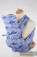 Mei Tai carrier Mini with hood/ jacquard twill / 100% cotton / BLUE TWOROOS #babywearing