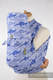 Mei Tai carrier Toddler with hood/ jacquard twill / 100% cotton / BLUE TWOROOS #babywearing