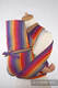 Mei Tai carrier Mini / broken twill / bamboo and cotton / with hood/ Sunset Rainbow #babywearing