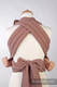 MEI-TAI carrier Mini, diamond weave - 100% cotton - with hood, Brown Diamond #babywearing