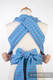 Mei Tai carrier Mini with hood/ jacquard twill / 100% cotton / ZigZag Turquoise & Pink #babywearing
