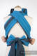 MEI-TAI carrier Toddler, broken-twill weave - 100% cotton - with hood, OCEAN DEPTH #babywearing